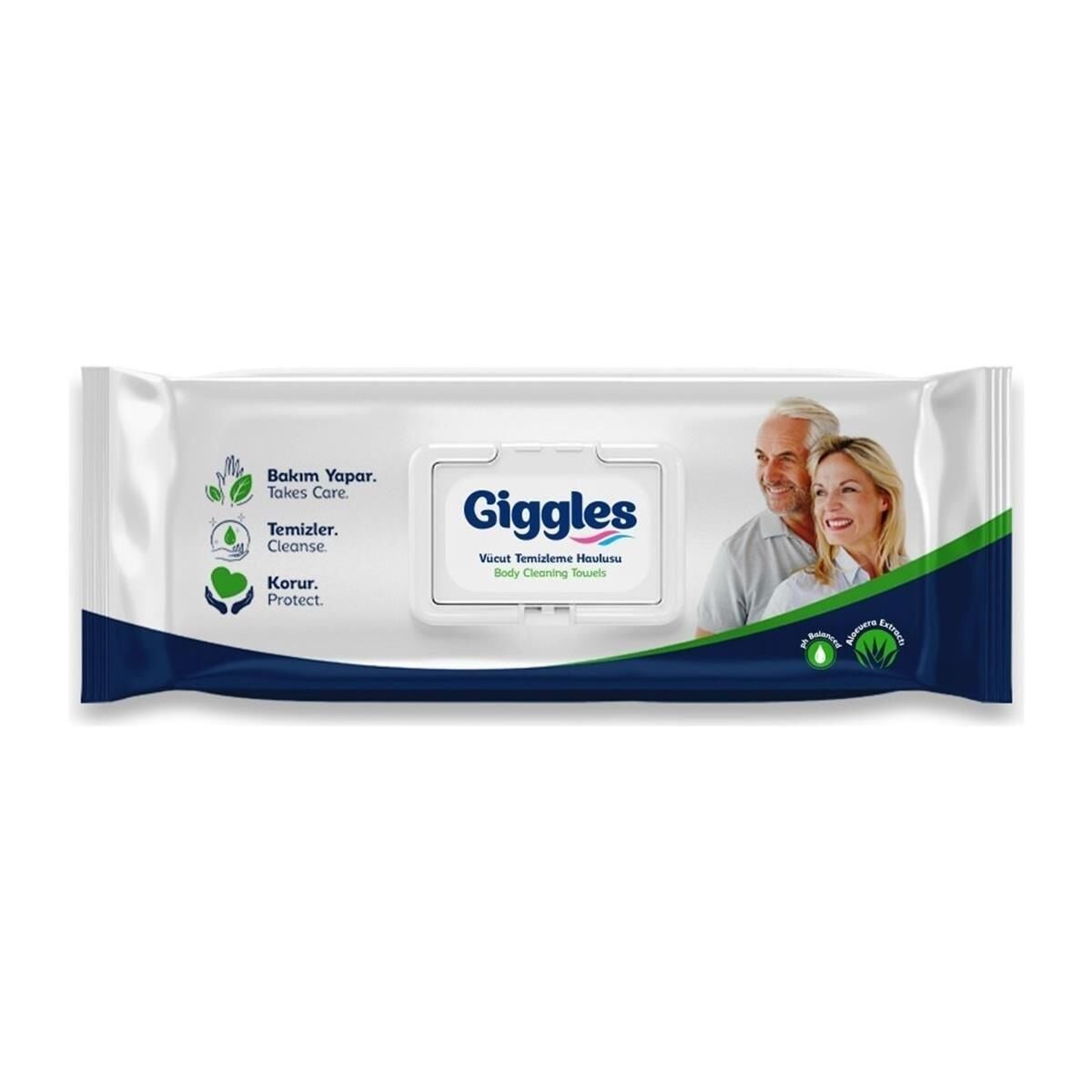 GIGGLES 50 Lİ PERİNE VE VÜCUT TEMİZLEME HAVLUSU