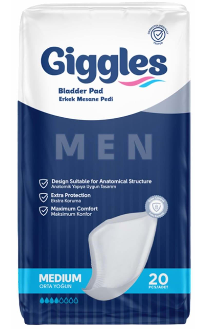 GİGGLES 20 Lİ ERKEK MEN MESANE PEDİ