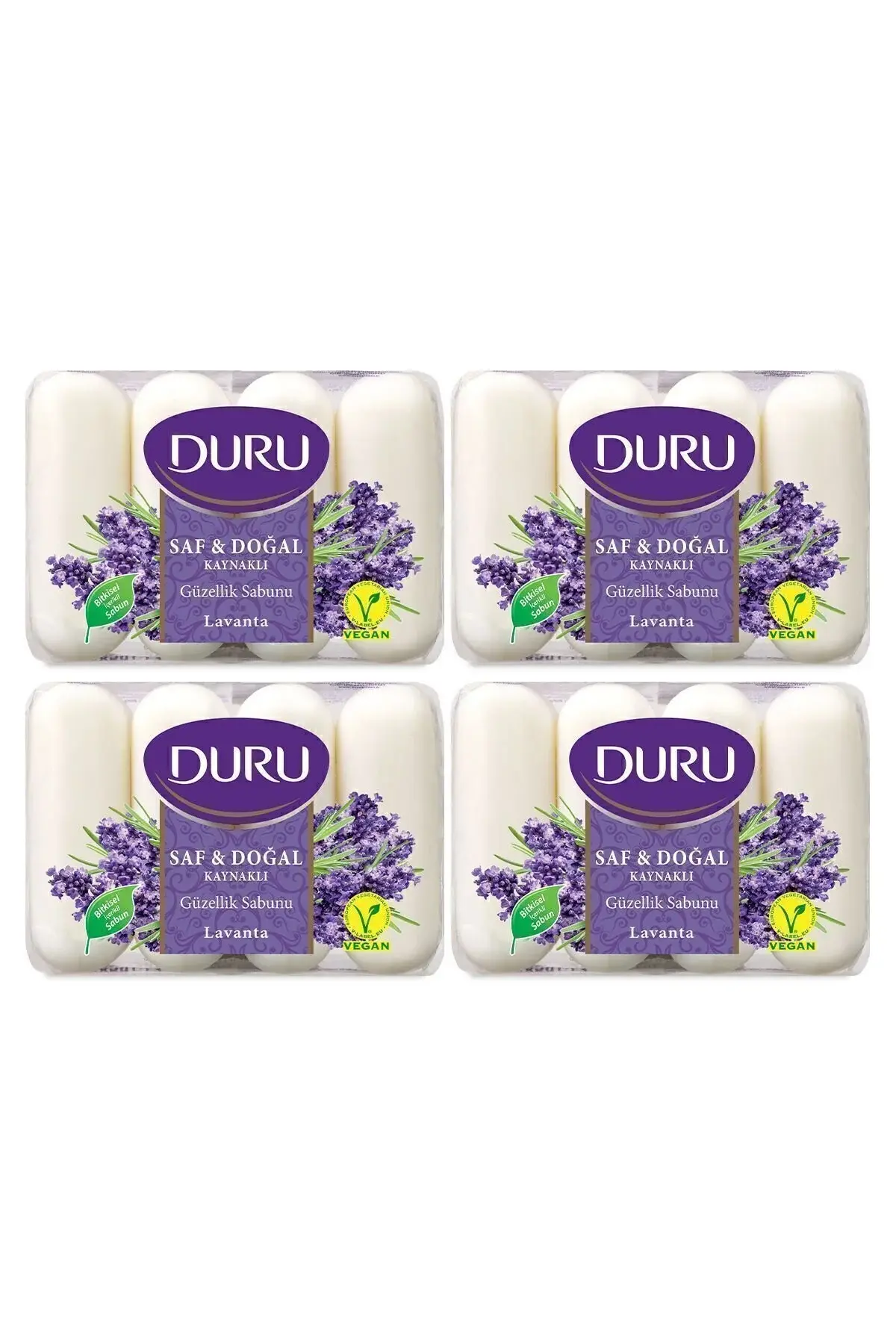 Duru Saf & Doğal Kaynaklı Lavanta 16 Adet Güzellik Sabunu 4x280gr