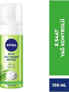Nivea Yüz Temizleyici Yıkama Köpüğü Detox Yağlı Ciltler;150ml; ; Yeşil Çay